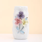 Vintage Style White Ceramic Vase
